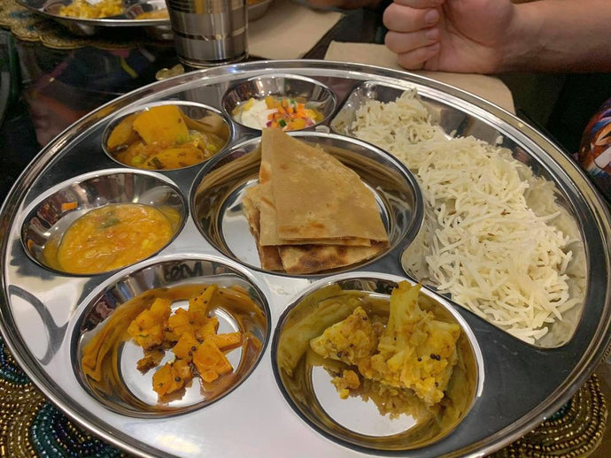Eating in a Thali