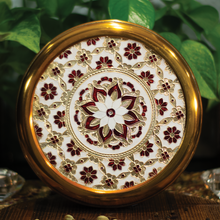 Load image into Gallery viewer, Large Maroon Flower Anjali Box