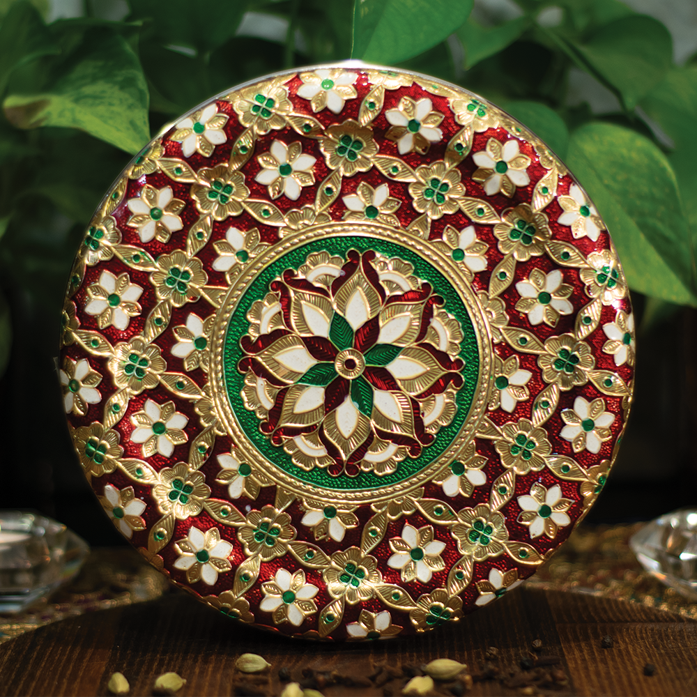 Large Multicolor Flower Anjali Box