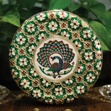 Load image into Gallery viewer, Large Peacock Flower Anjali Box