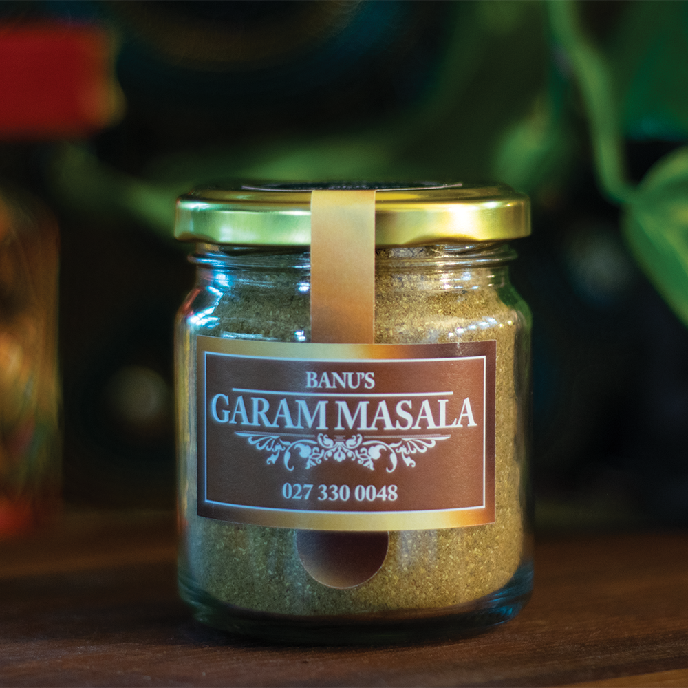 Jar of Banu's Garam Masala.