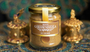 Jar of Banu's Garam Masala.