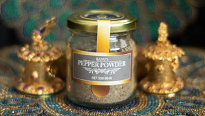 Jar of Banu's pepper Powder