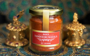 Jar of Banu's Tandoori Masala. 